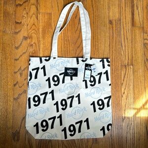 Hard Rock 1971 Brand New with Tags Logo Tote Bag